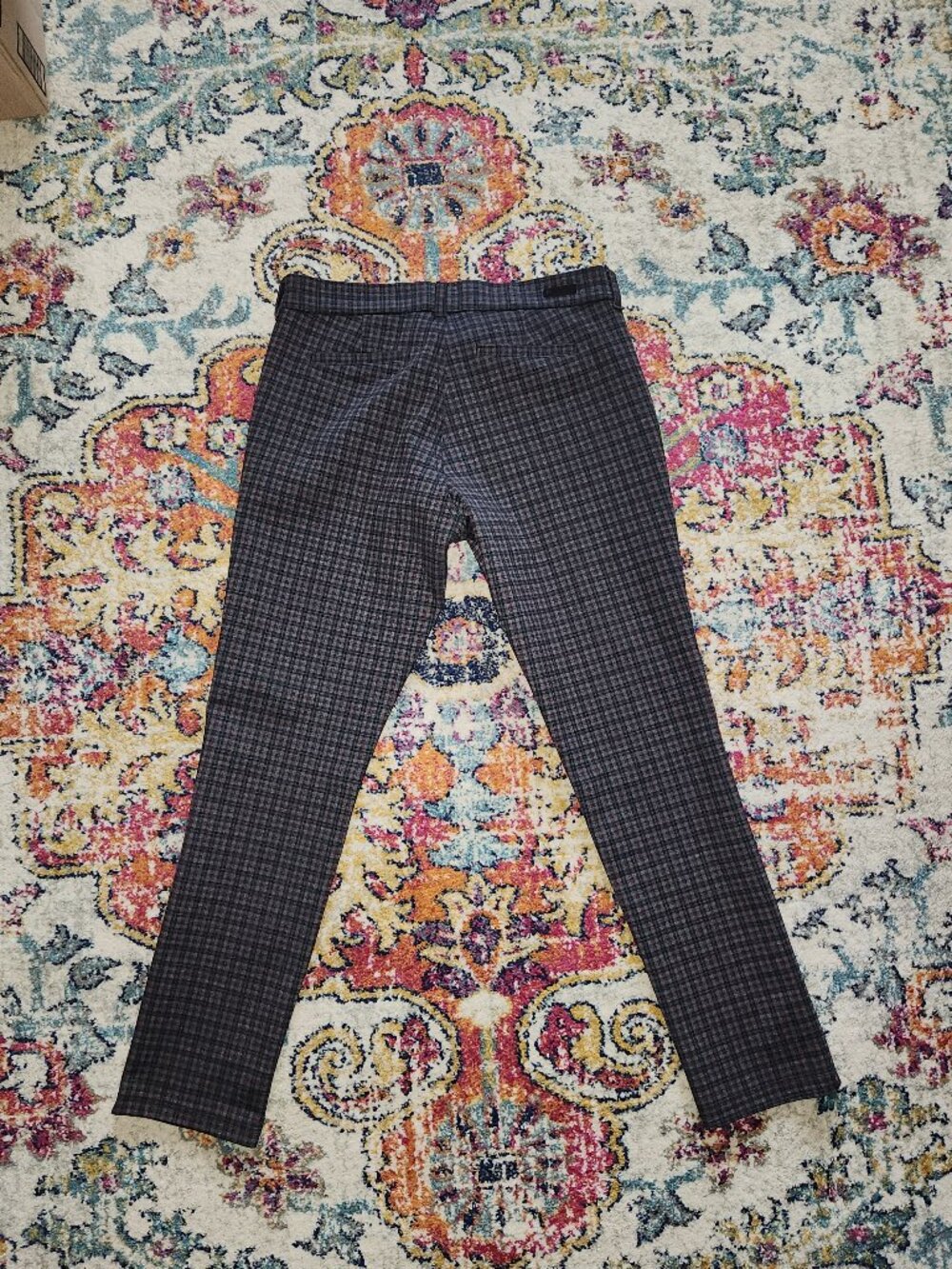 Kut From The Kloth Diana Slim Straight Pant – Dark Grey Plaid (Size 10P) - Picture 12 of 16